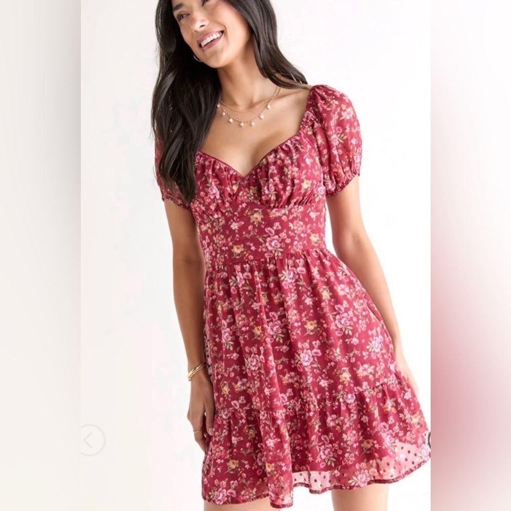 Trixxi floral milkmaid dress